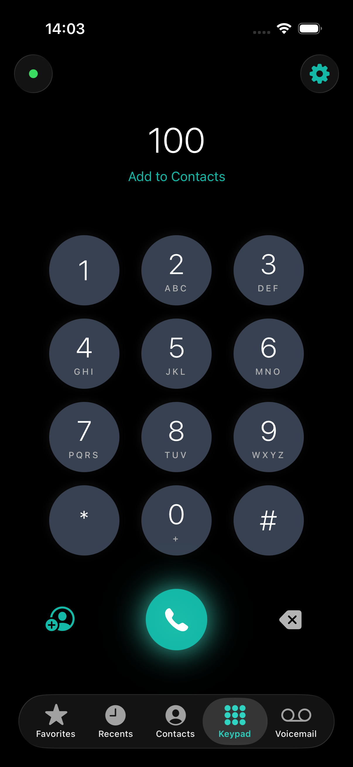 TalkVoip Dark Mode